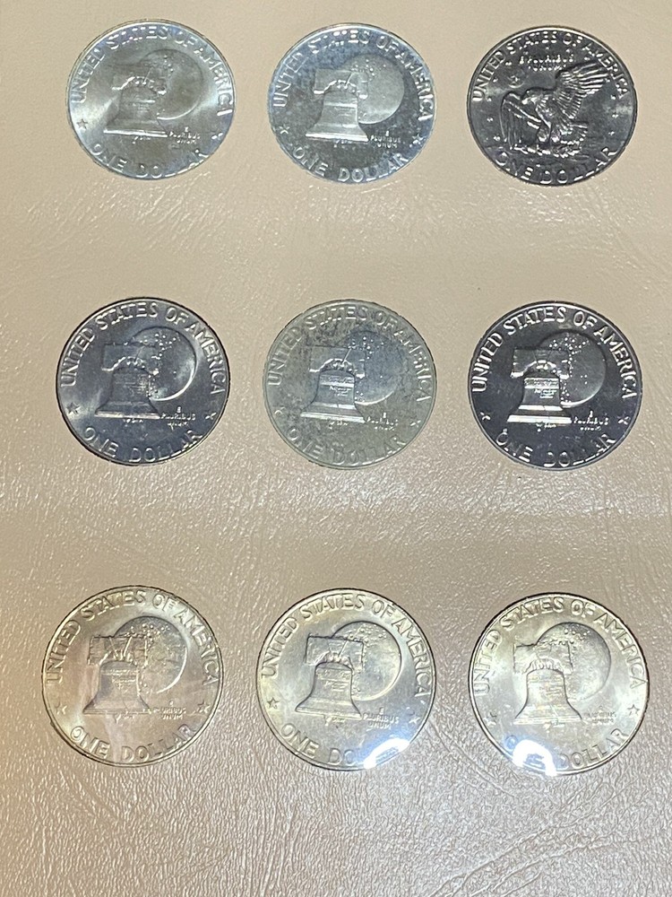 1971-1978 Eisenhower $1 Dollars (32) Coins ~ Dansco Book ~ Includes proofs