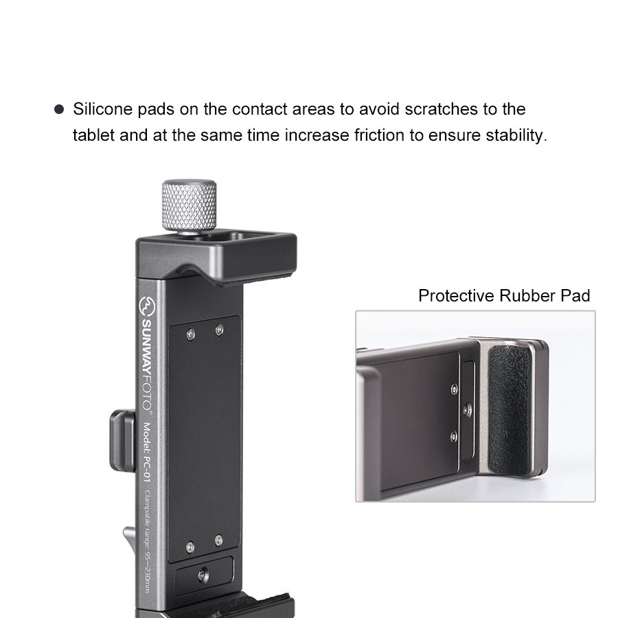 Sunwayfoto PC-03 Tablet Laptop Mount Smart Phone Bracket