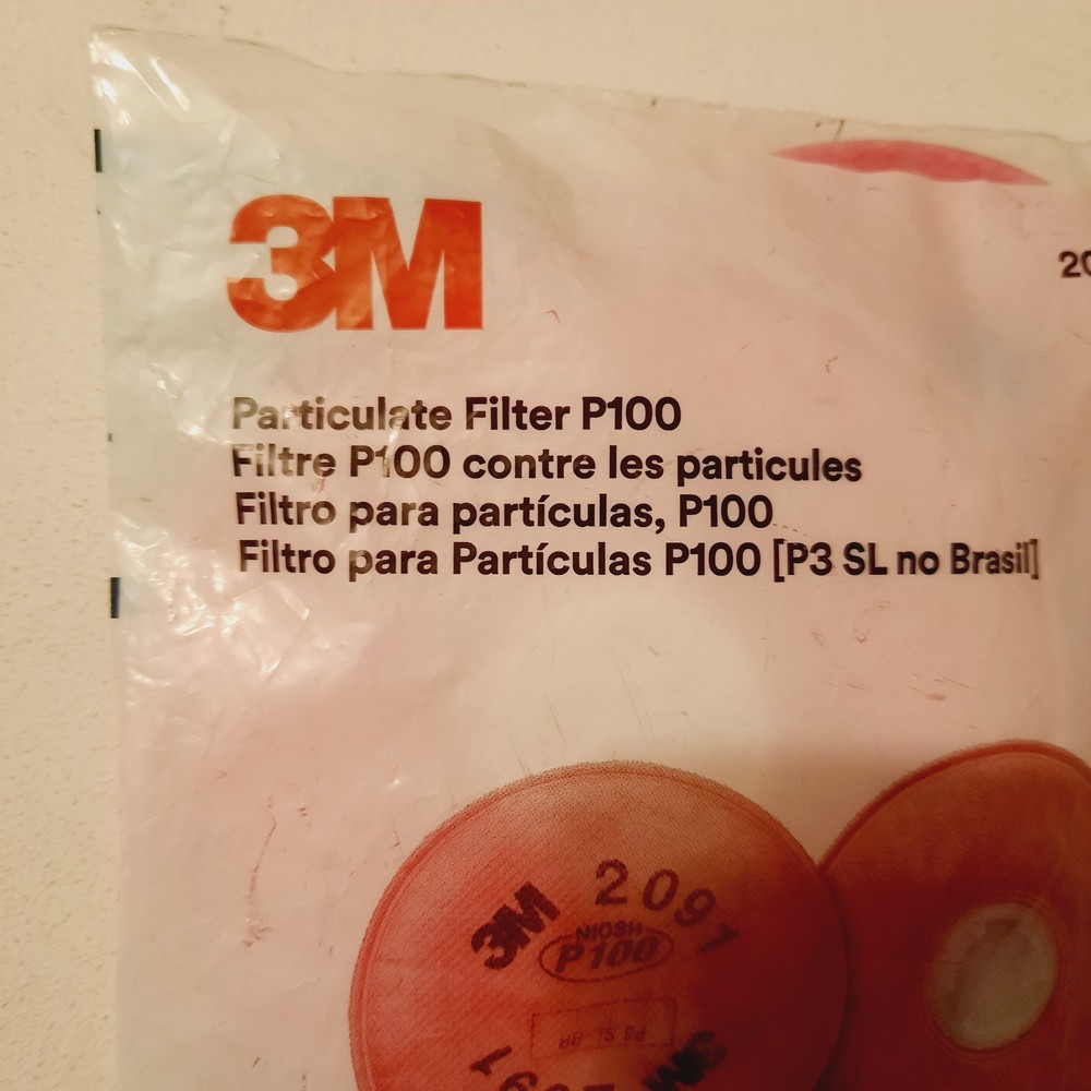 3M Particulate Filter 2091/07000 Standard Size 2 Pack