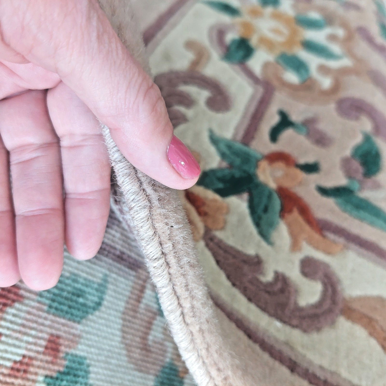 2'3 x 3'6 Chinese Aubusson Medallion Oriental Rug Floor Runner Hand-knotted Wool