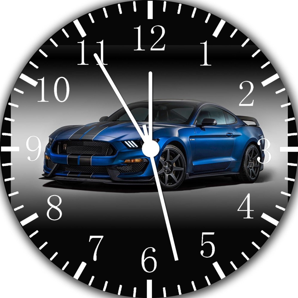 Mustang Frameless Borderless Wall Clock Nice For Gifts or Decor E350