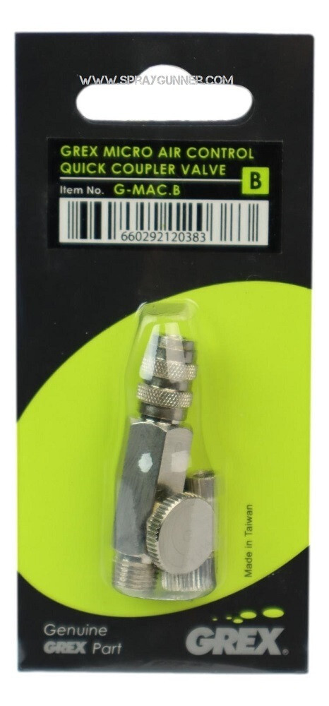 Grex Micro Air Control Quick Coupler Valve for Badger