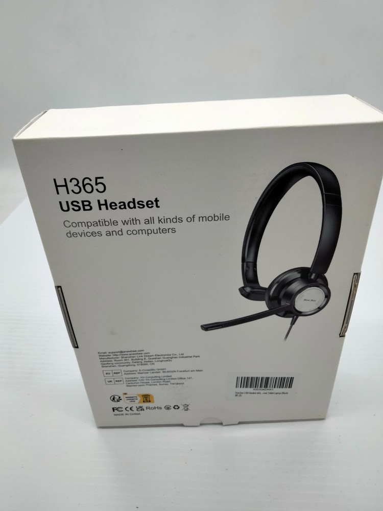 Bee USB Headset with Microphone for PC Computer Headset H365