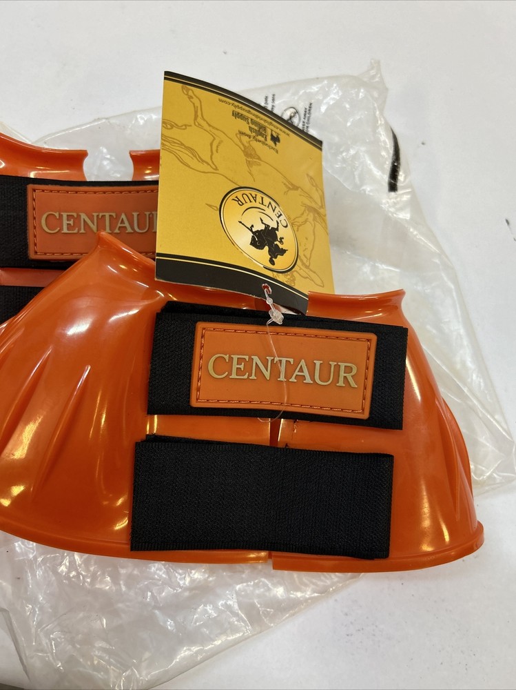 Centaur PVC Ribbed Double Hook & Loop Bell Boots 2 Pack