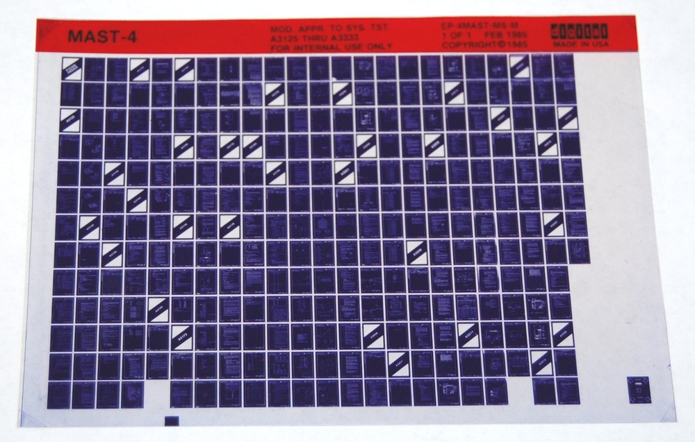 DEC MAST-4 Mod. Appr. To Sys. Tst. A3125 Thru A3333, Microfiche
