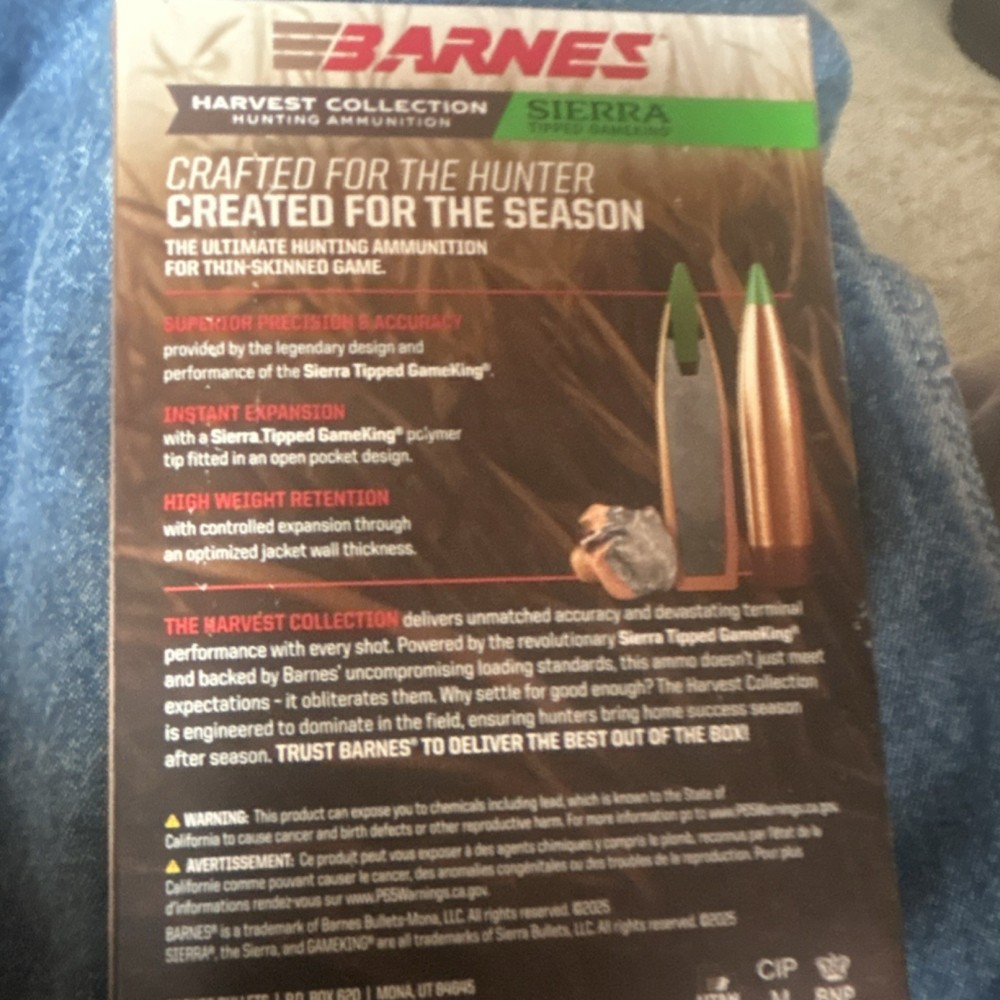 Barnes 300 Winchester Mag Box
