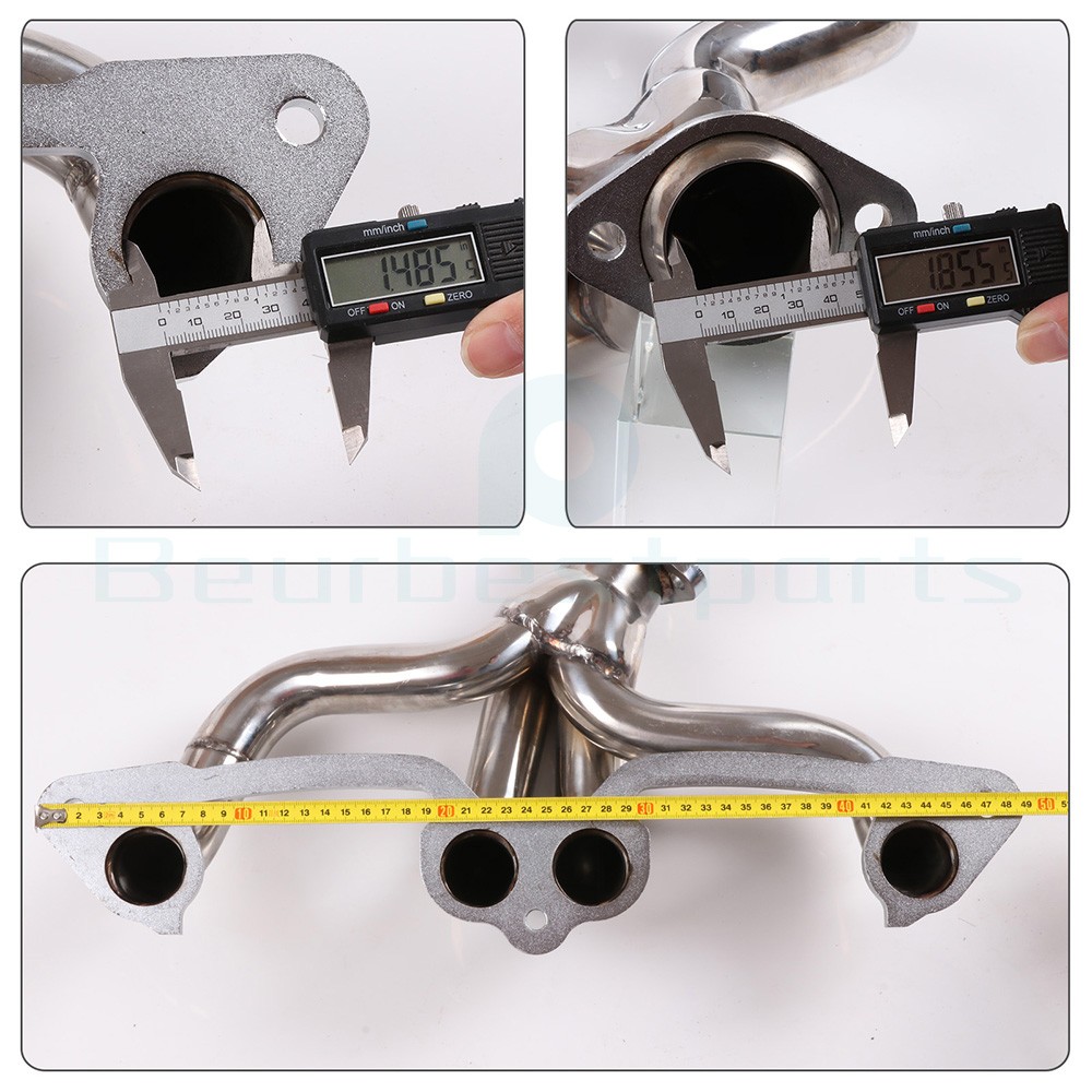 New For Jeep Wrangler 2.5L L4 Stainless Manifold Header w/ Gasket 1991-2002