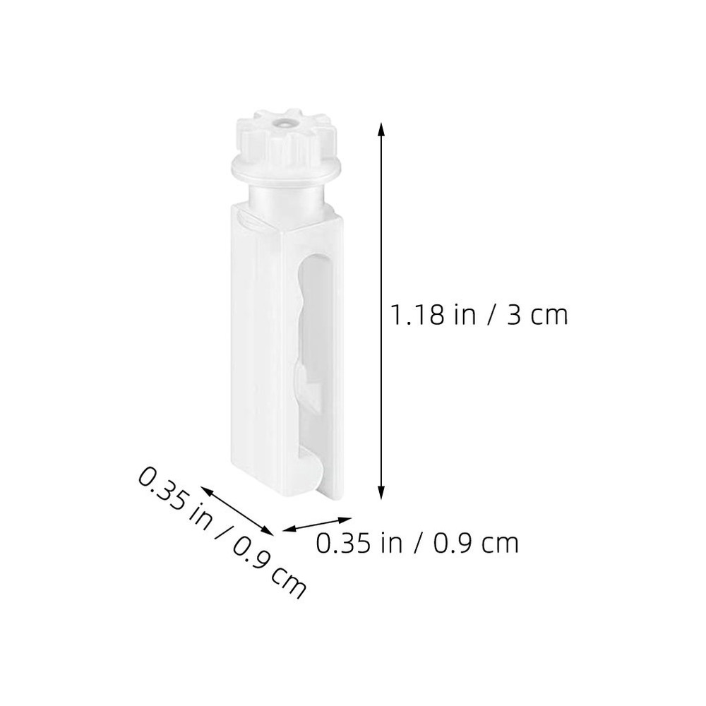 12 Set Clear Vertical Blind Repair Tabs for Blinds Stem Replacements Fixer