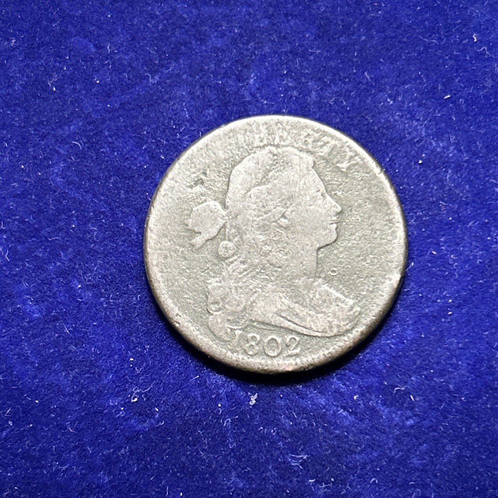 1802 Draped Bust Large Cent VG Details