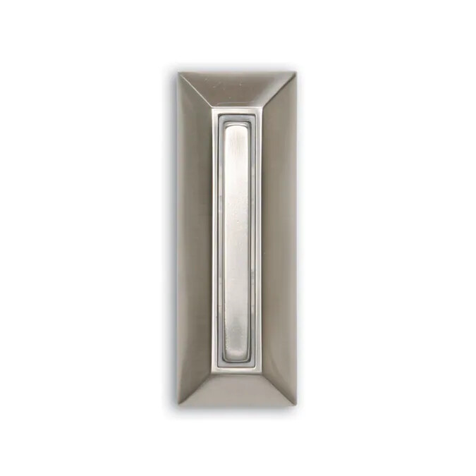 Utilitech Doorbell Button Wired Satin Nickel Doorbell lighted Button