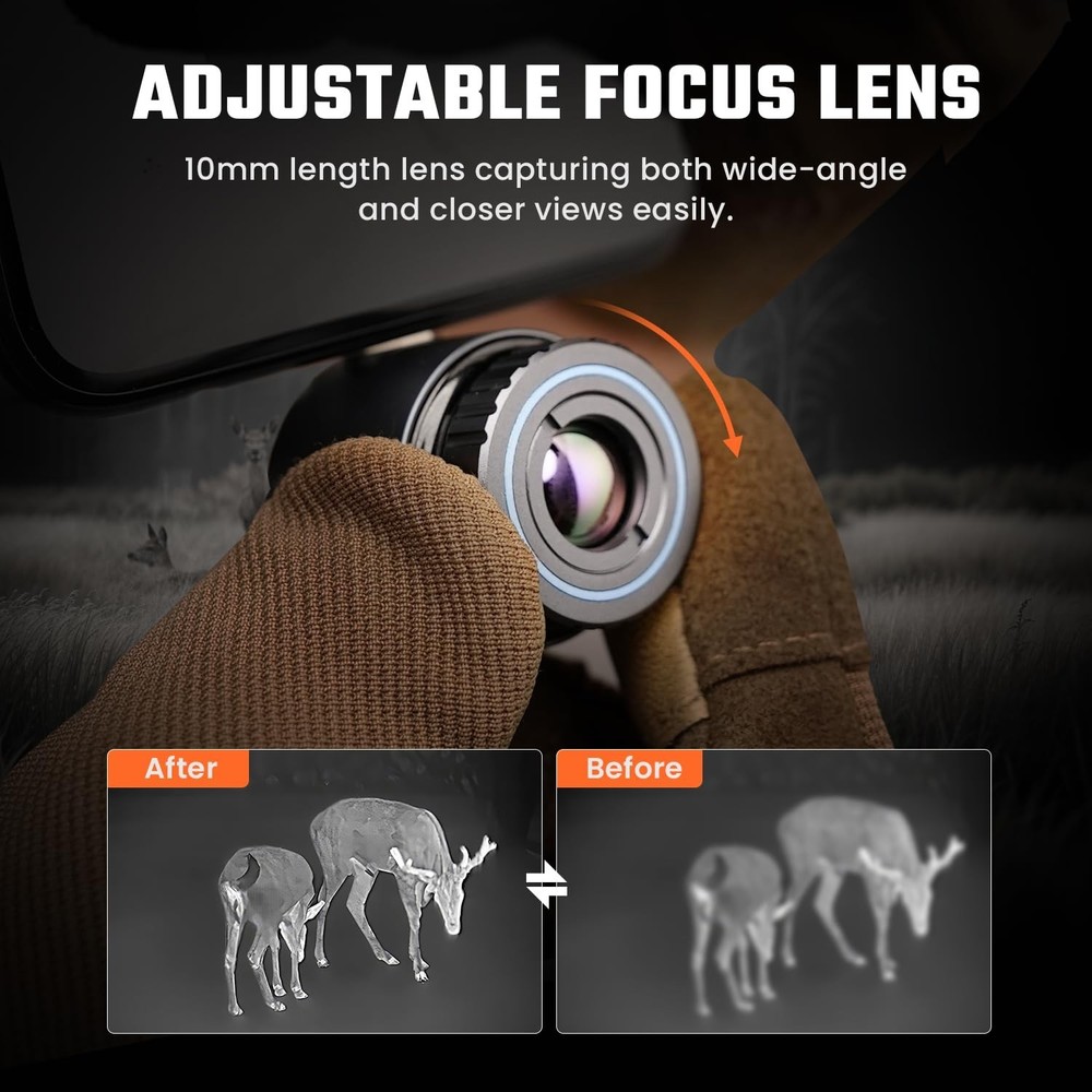 MiLESEEY TNV30i Thermal Imaging Monocular Night Vision Camera for Android, 15...