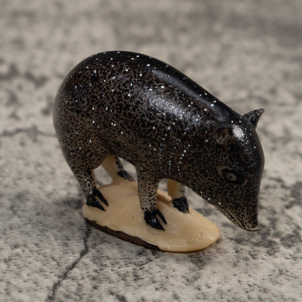 Rainforest Wild Pig Tagua Carving