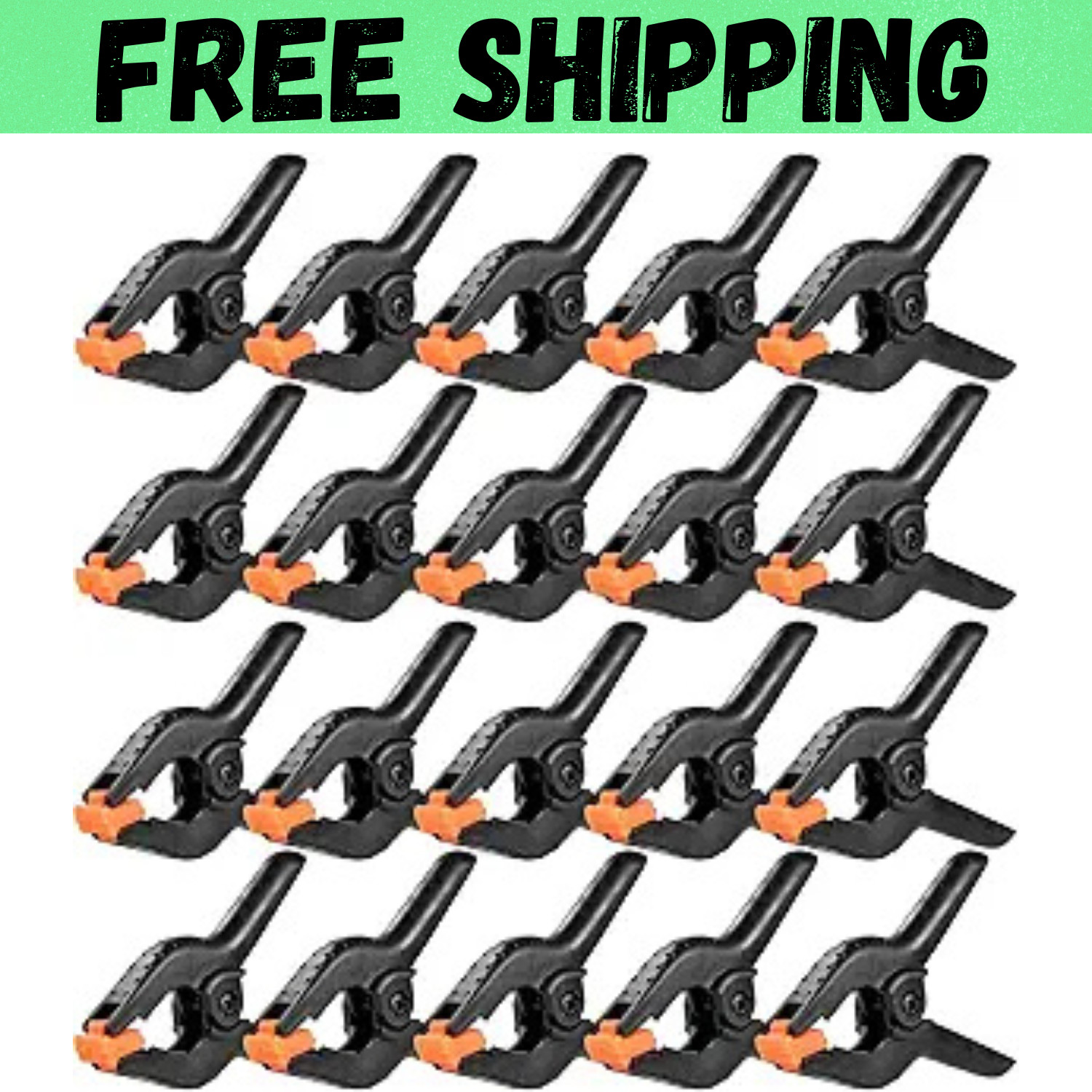 20 Packs Spring Clamps, 3.5 Inch Spring Clamps Heavy Duty for Crafts and Profess