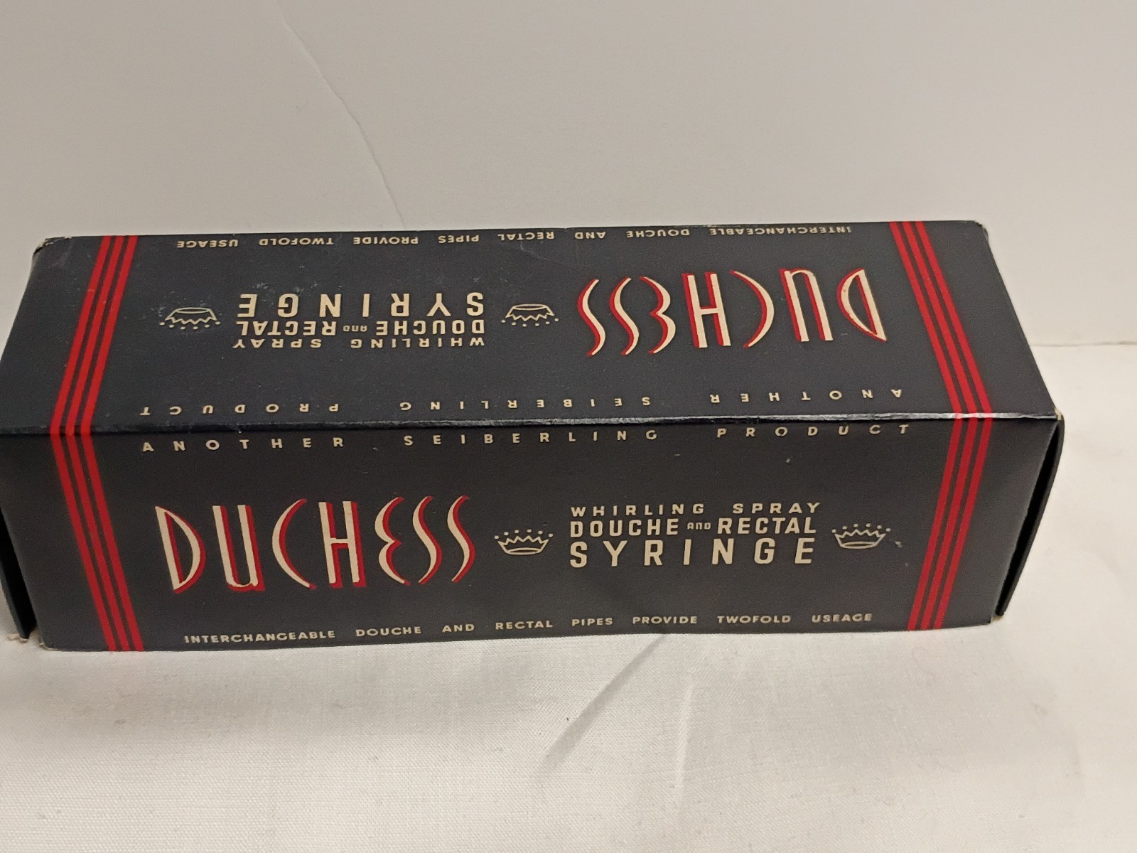 Vintage Sieberling Duchess Whirling Spray Douche & Rectal Enema Syringe