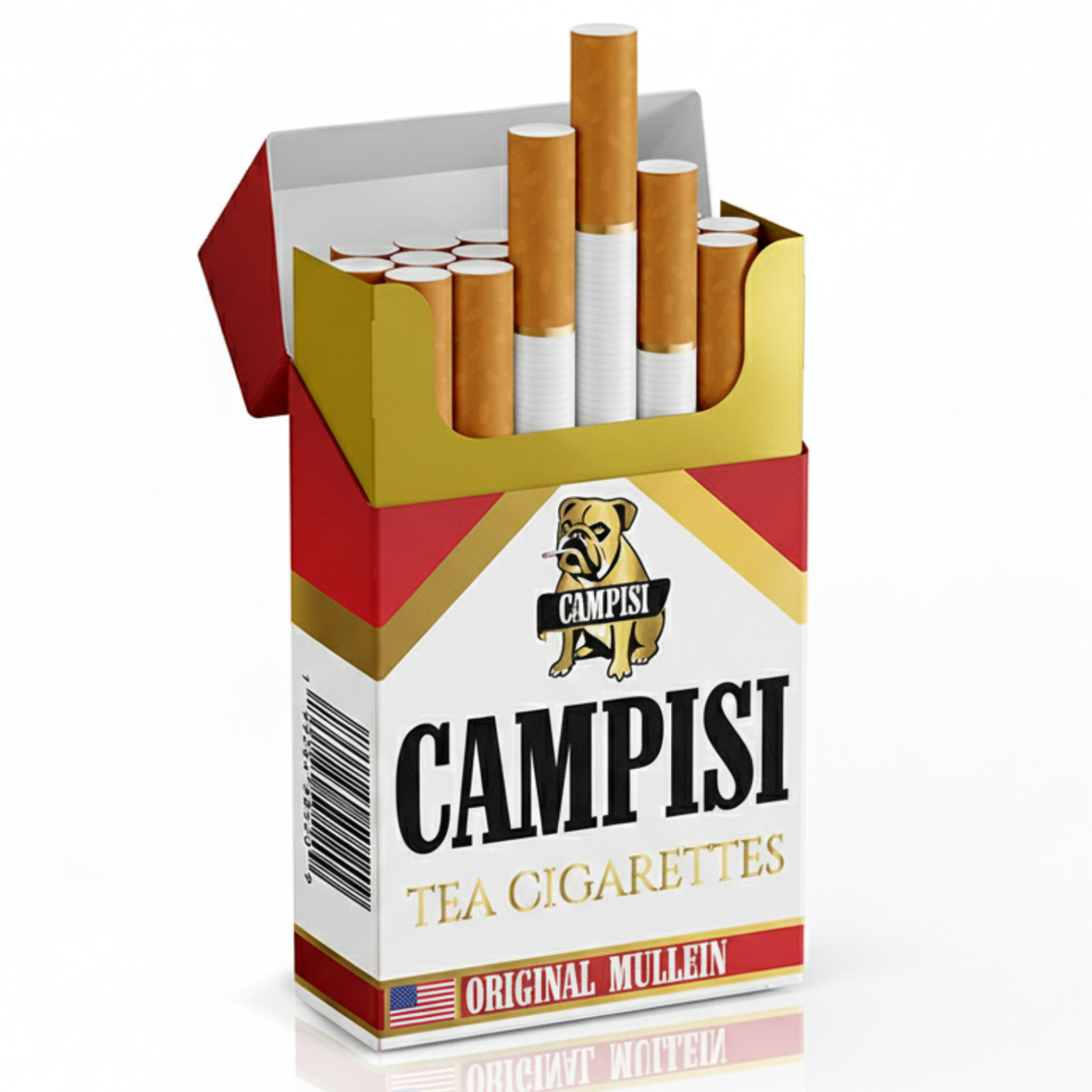 Campisi Original Mullein Tea, Nicotine Free, Tobacco Free, Cessation aid, detox