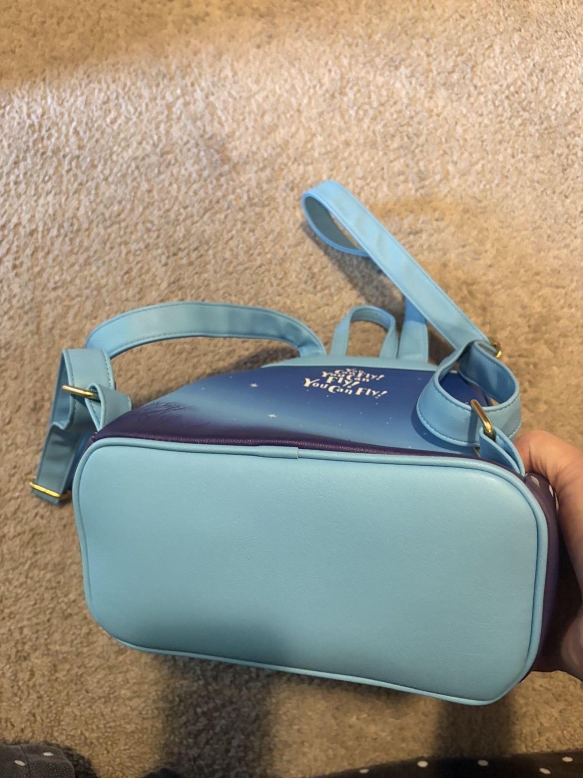 Loungefly Disney Peter Pan Mini Backpack Blue Light Multicolor