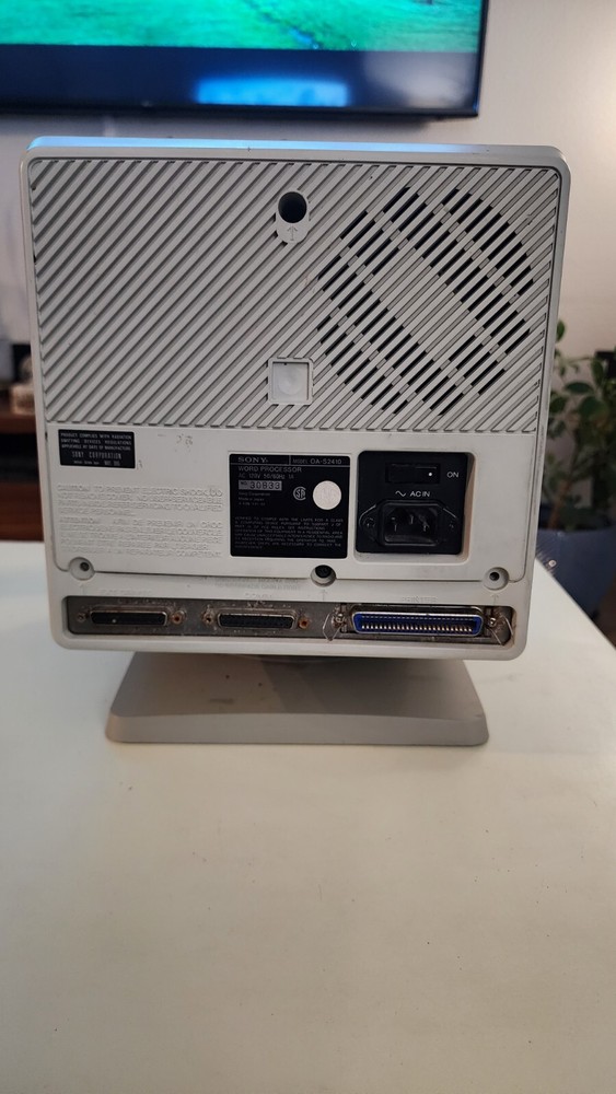 Sony System 35 Model 10 Word Processor w/ Manual & Software Rare Computer