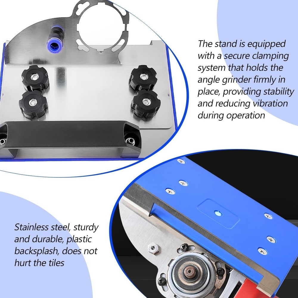 45 Degree Tile Chamfering Tool, Angle Grinder Stand for 45° Tile Cutting, Tile C