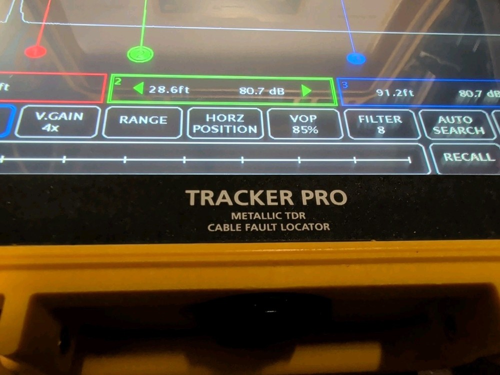 Springbok Tracker Pro Time Domain Reflectometer Cable Fault Locator