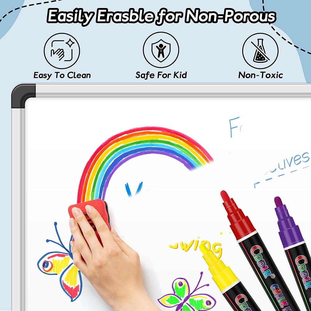 8 Pack Liquid Chalk Erase Markers & Window Markers for