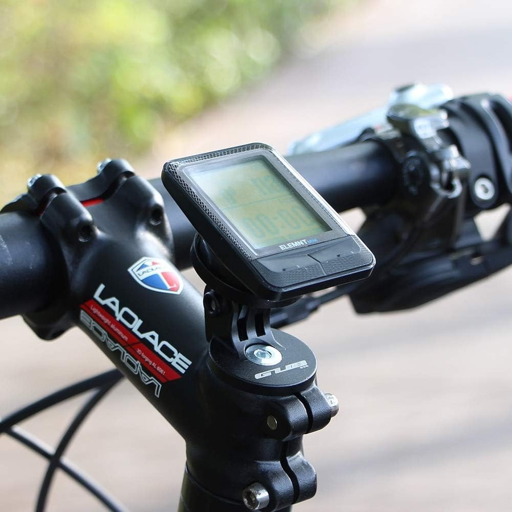 Angle Adjustable Bike Computer Mount - Stem Top Cap Holder Compatible Black
