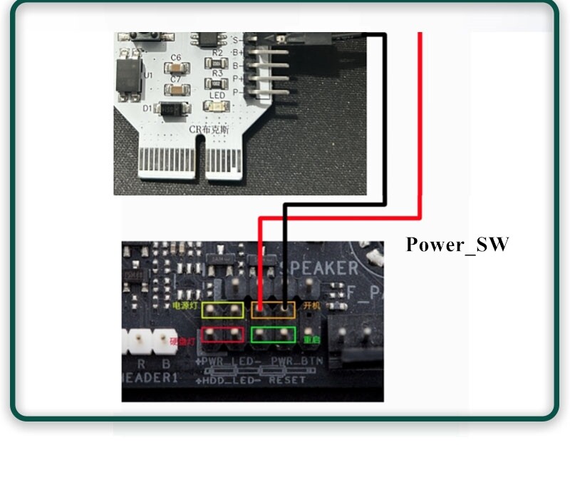 Desktop PC Wireless Power Switch Button External Computer Remote Control Start