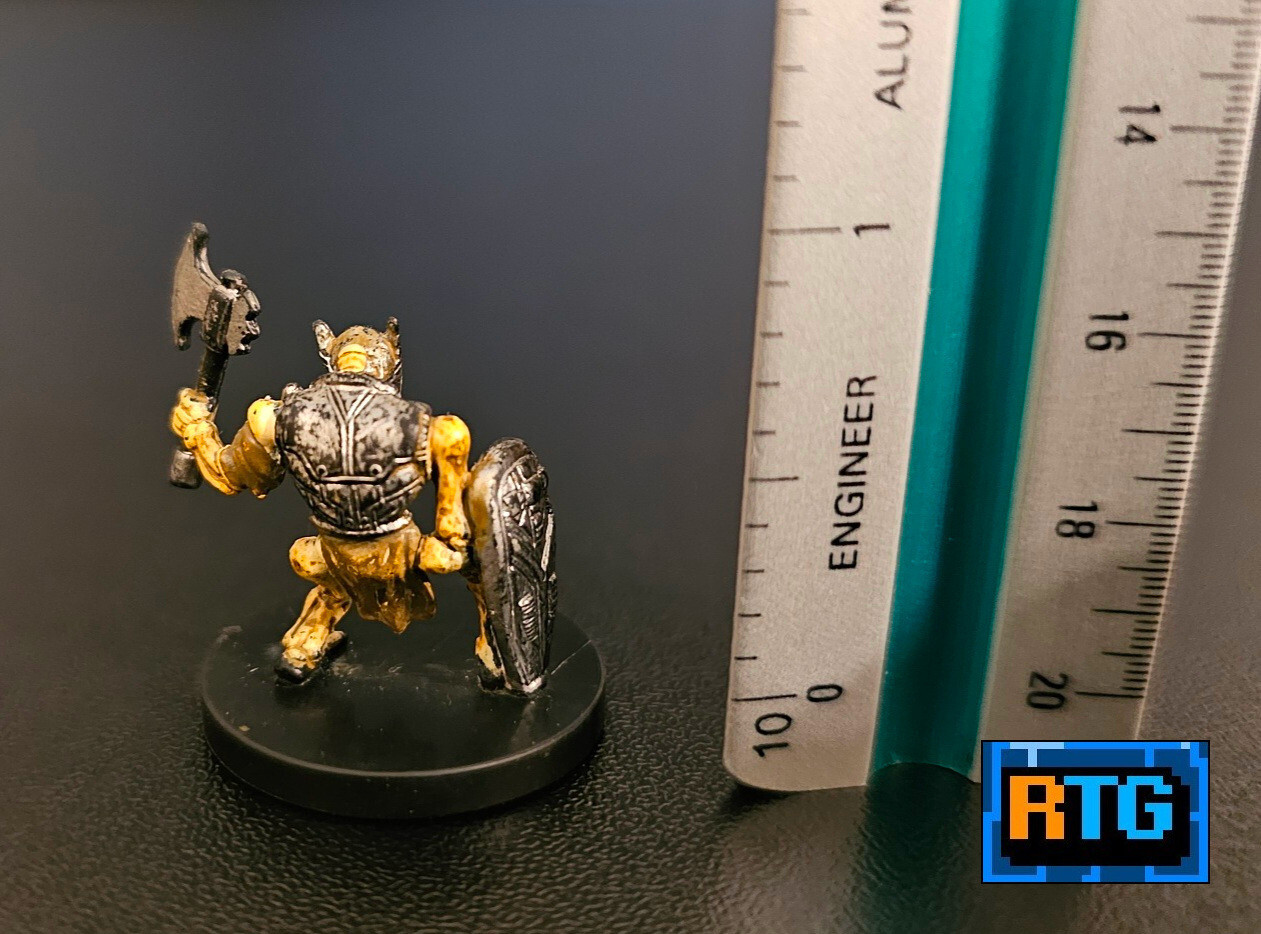 D&D Miniature and Card - Skeletal Dwarf #40 - Dungeons and Dragons - RPG