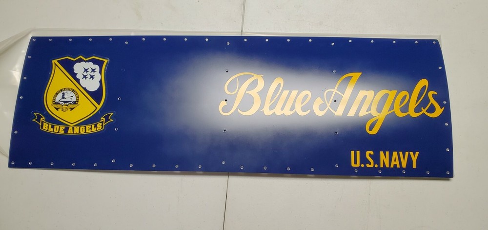 F-18 Nose Art Blue Angles panel 36x12