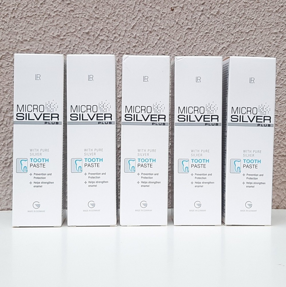 LR Micro Silver Plus Tooth Paste with Pure Silver 75 ml 2.5 Oz Germany x 5 pack