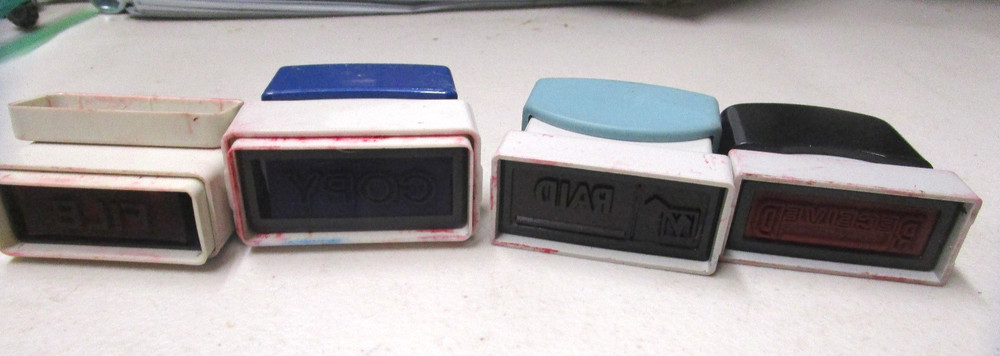 Copy Paid File Received Office Stamps