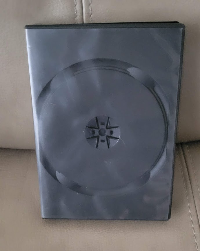 Empty 5 DVD Discs Black Case Storage Holder