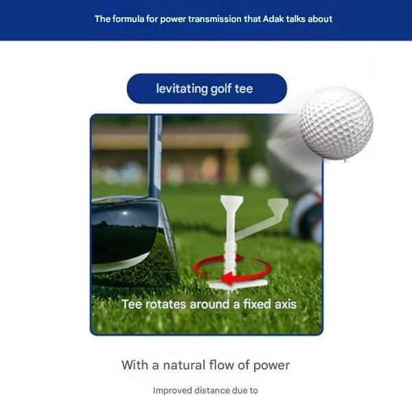 Adak Aiming Height Adjustable Levitating Golf Tee Holder