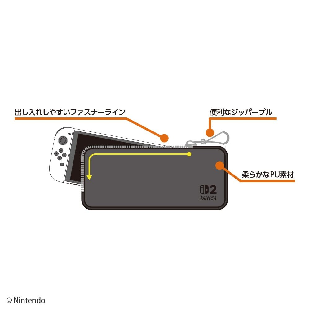 Switch 2 - MX Smart Pouch PU - Variation P Pokemon Pikachu (back view) - SW2