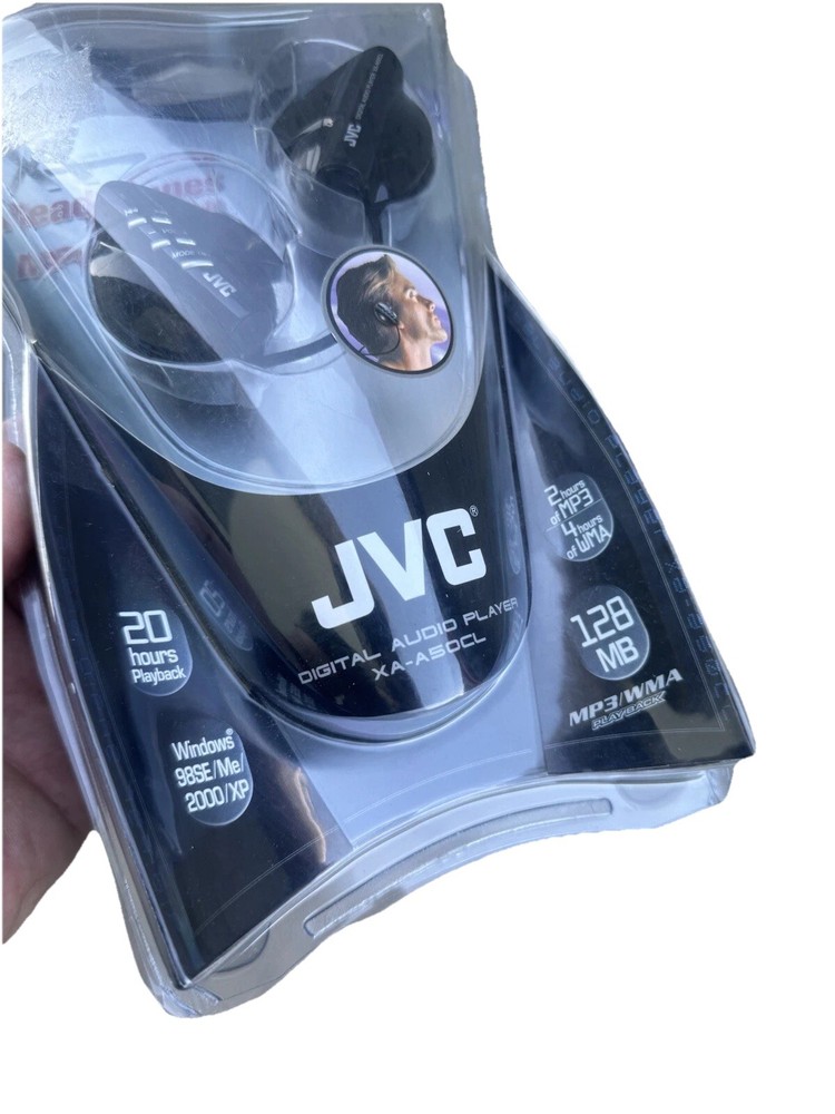 JVC XA-A50CL Digital Audio Player Ear Clip Headphones 128mb mp3 Player NEW !!!