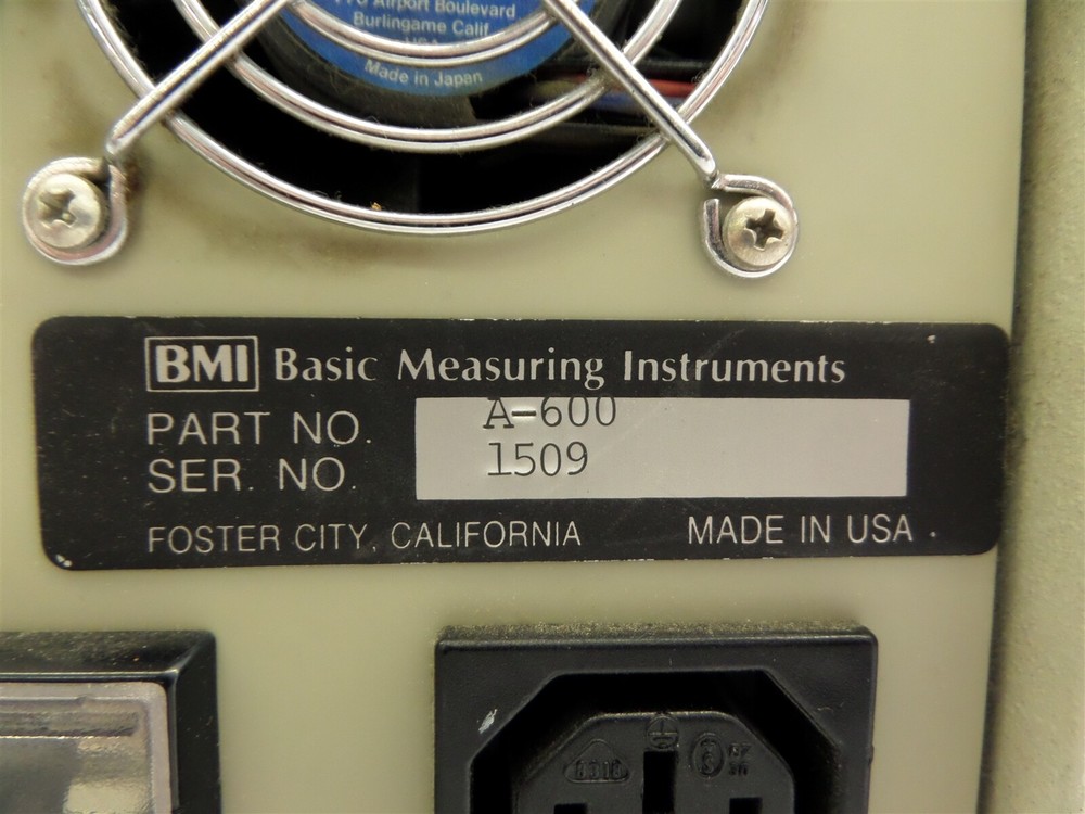 BMI Basic Measuring Instruments A-600 Parallel Processor