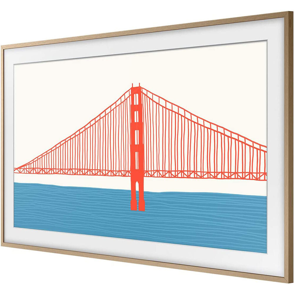 Samsung 55" The Frame Customizable Bezel - Modern Teak VG-SCFA55TKBZA