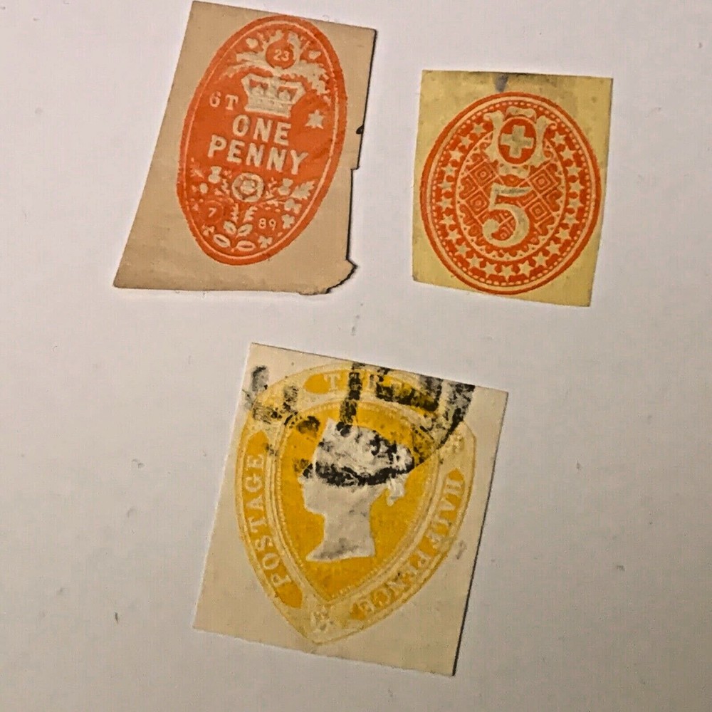 ENGLAND  CUT SQUARE  MISC LOT        NUMBER 17