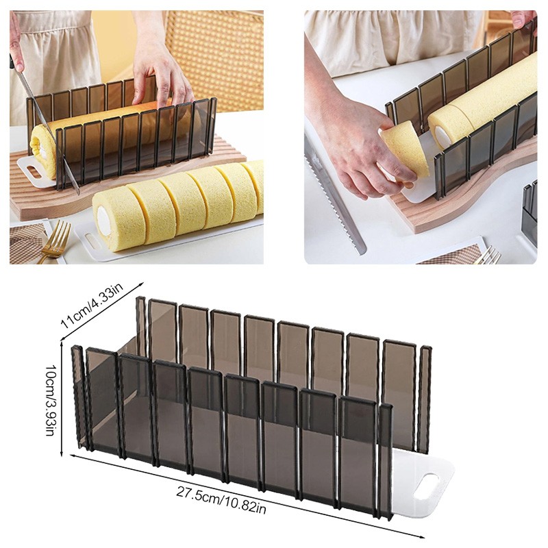 Easy Cake Roll Cutting Mold Slicer Simple Practical Kitchen Baking Layering Tool