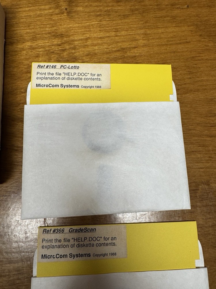 1988 MicroCom Systems 5.25” DOS Software Lot w/ Original Mailer