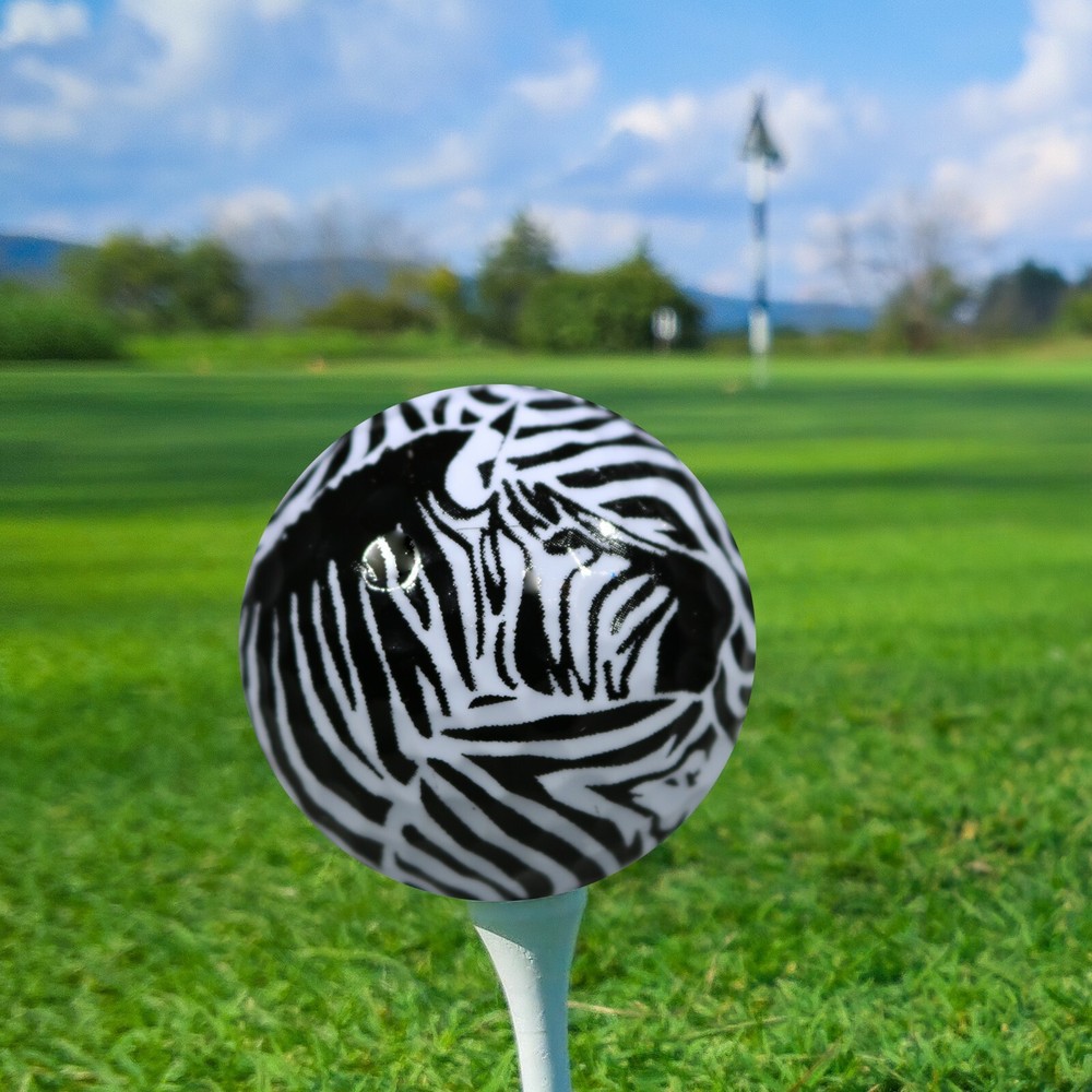 Zebra Face Golf Balls 3 Pack - Great Gift Idea!