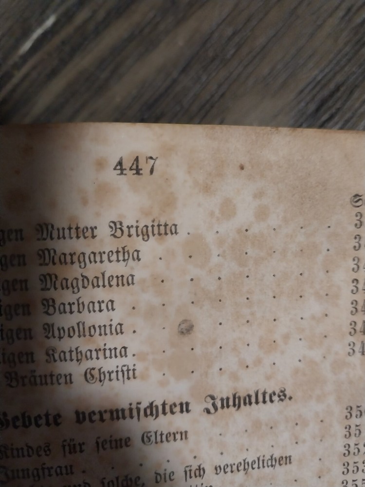 antique german catholic prayer book pocket