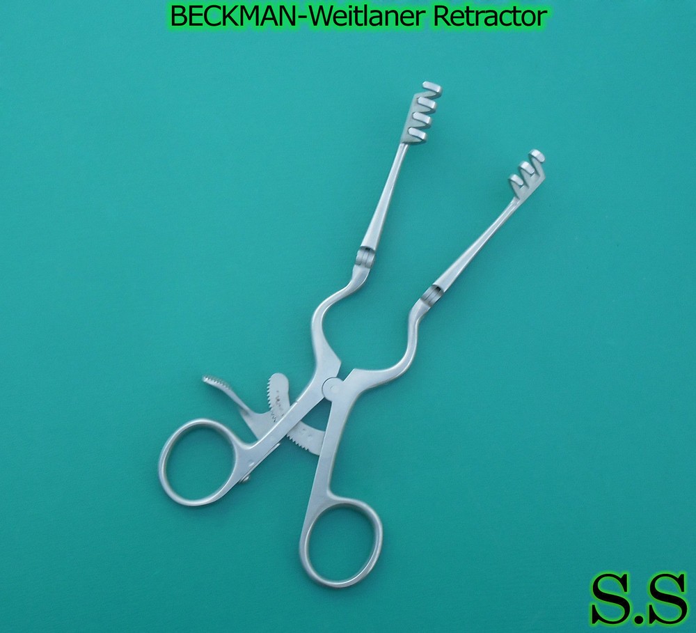 BECKMAN-Weitlaner Retractor 6" 3x4 BLUNT Hinged Blade