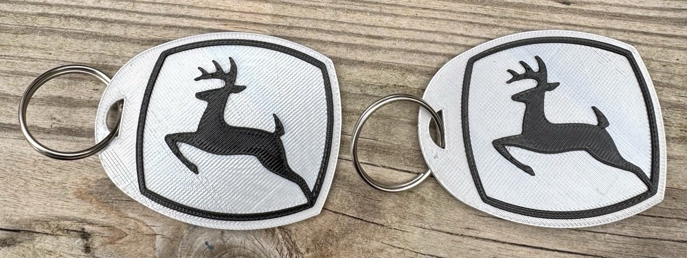 John Deere Custom 3d Printed  Key Chain's