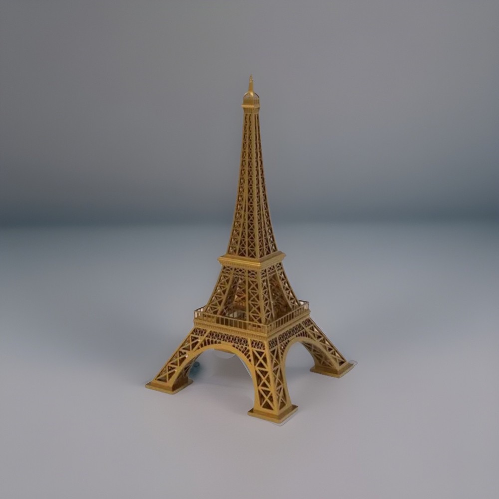 Eiffel Tower - 3D Model 10 Inches - Gold