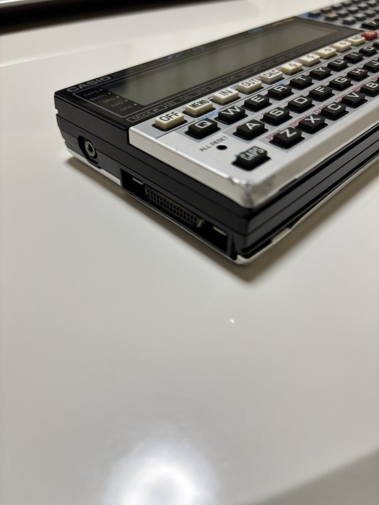 CASIO VX-4 mini Pocket Personal Computer Calculator Tested AA Battery Replaced.