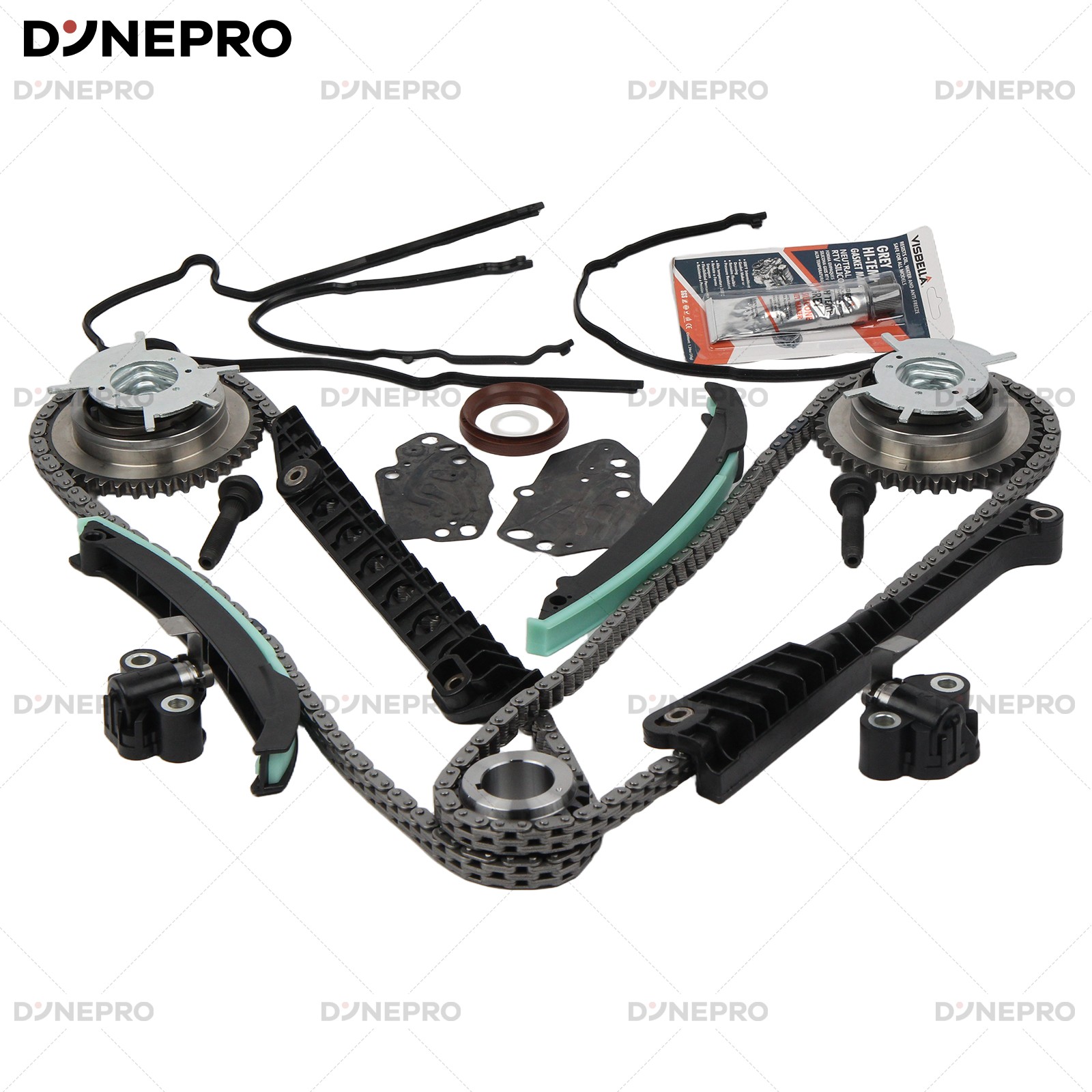 5.4L Timing Chain Kit w/ Cam Phaser For 2004-2011 Ford F150/F250/F350 Super Duty