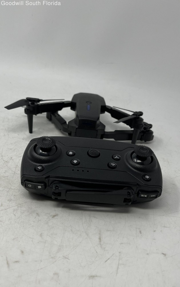 Black Foldable Remote Control Quadcopter Drone With HD Camera Not Tested