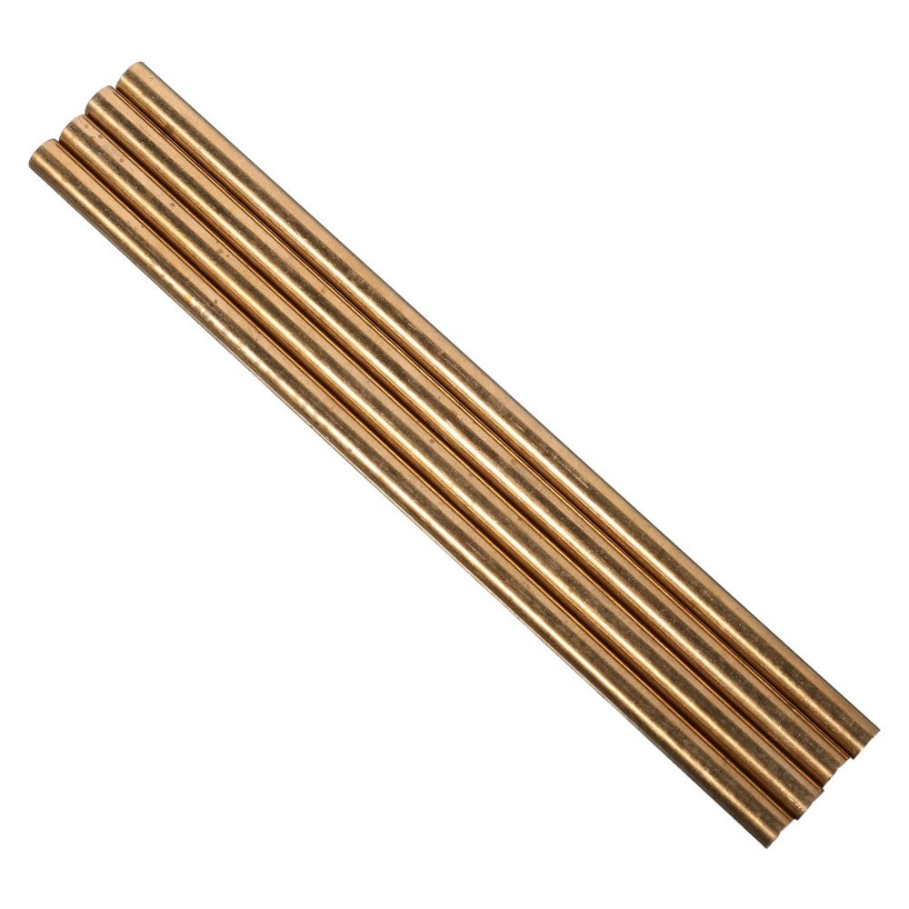 4 Pcs Handle Rivet Solid Brass Round Rods Lathe Bar for DIY Knives