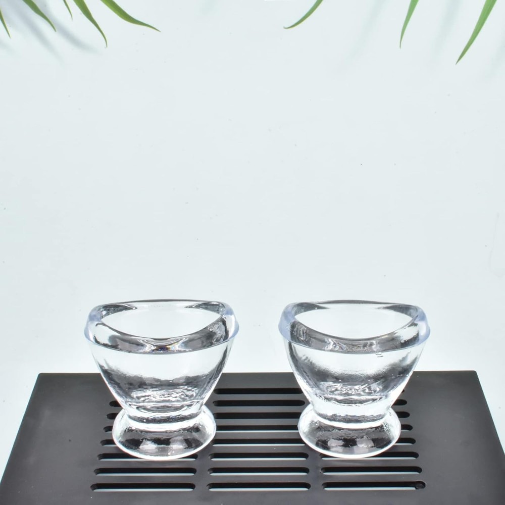 Glass Eye Bath Cup 2 Pcs Portable Rinse