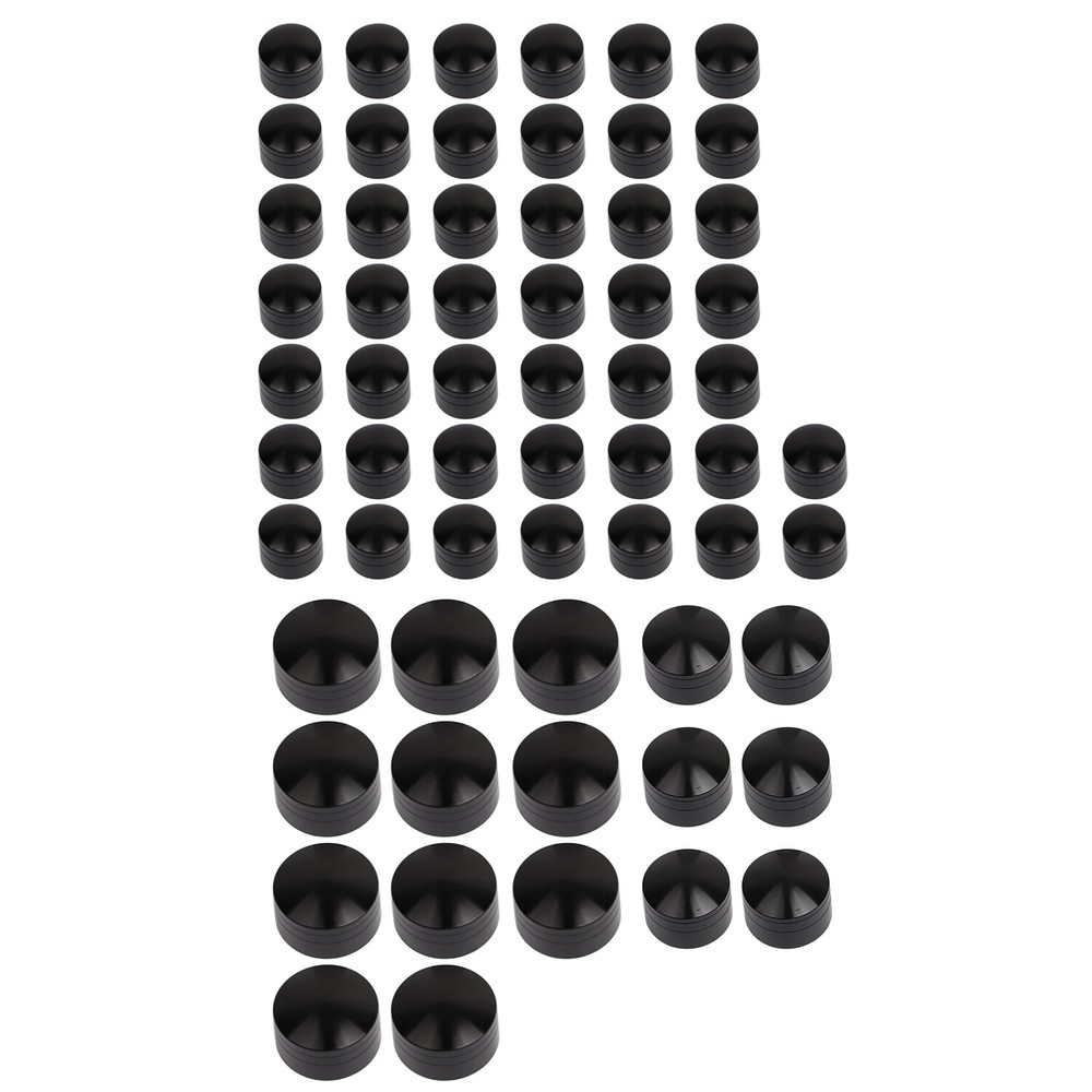 Black CNC Engine Bolt Topper Caps Covers For Harley Electra Glide Classic FLHTC